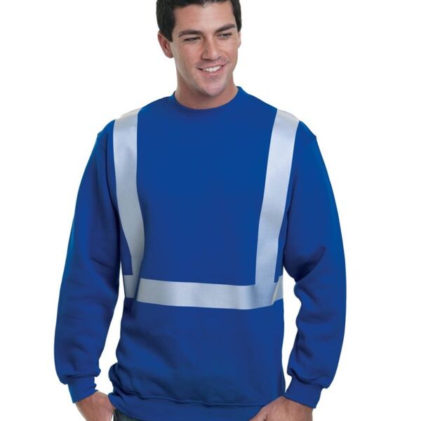 Men's USA-Made Hi-Visibility Crewneck Sweatshirt Thumbnail
