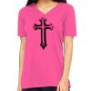 Missy's Relaxed Jersey Short-Sleeve V-Neck T-Shirt Thumbnail